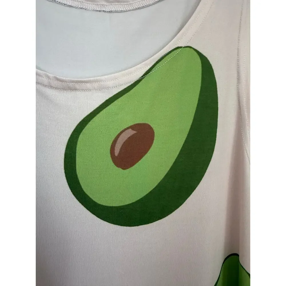 Avocado Print Tank Dress |‎ XL (Estimated) | Dopamine Dressing Joyful Statement